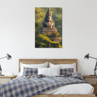 Indonesia Mountain Buddha Canvas Print