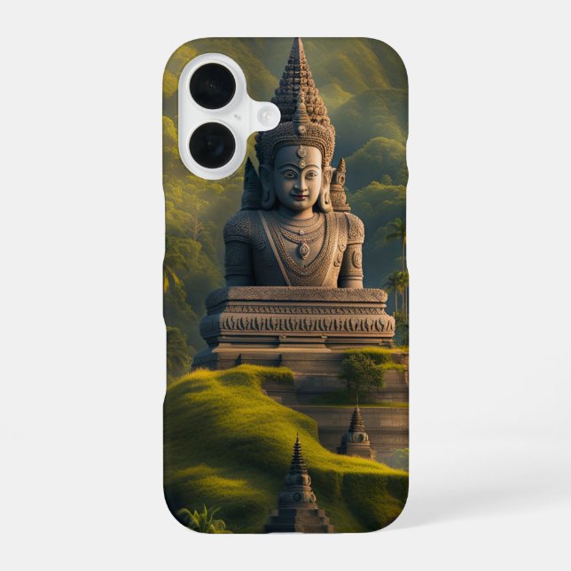 Indonesia Mountain Buddha  iPhone 16 Case (Back)
