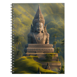 Indonesia Mountain Buddha  Notebook