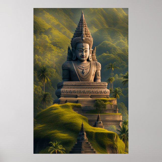 Indonesia Mountain Buddha  Poster (Front)