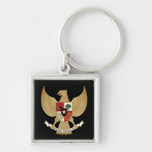 Indonesia National Emblem Keychain