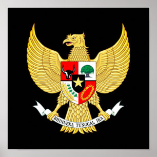 Indonesia National Emblem Poster