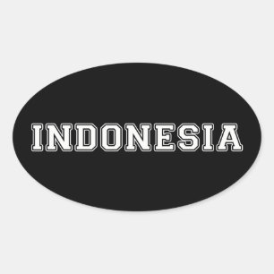 Indonesia Oval Sticker