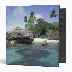 Indonesia. Rock formations along shore Binder