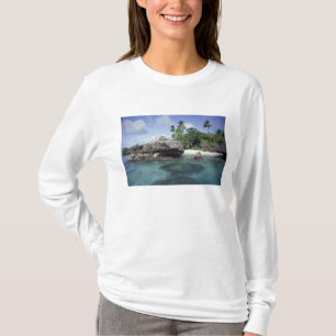 Indonesia. Rock formations along shore T-Shirt