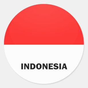 Indonesia Roundel quality Flag Classic Round Sticker
