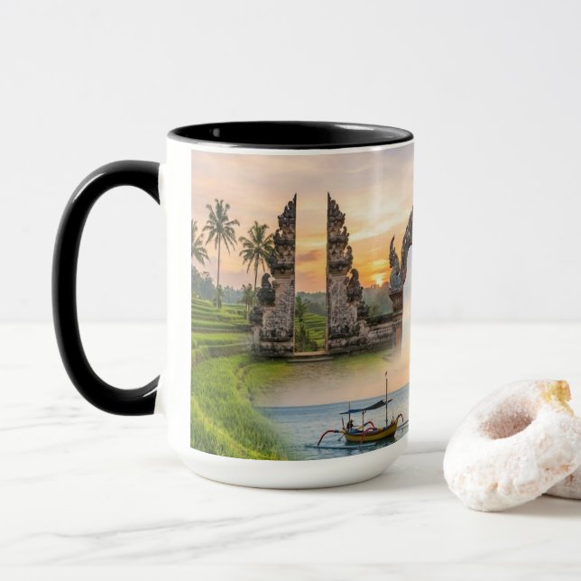 Indonesia Thailand Cultural Heritage Diversity Mug (Avec donut)