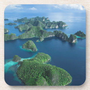 Indonesia, West Papua. Aerial Of Raja Ampat Coaster