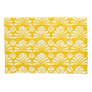Indonesian batik: kawung, gurda motifs. pillowcase