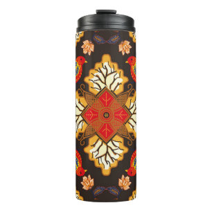 Indonesian batik motif with a very distinctive flo thermal tumbler