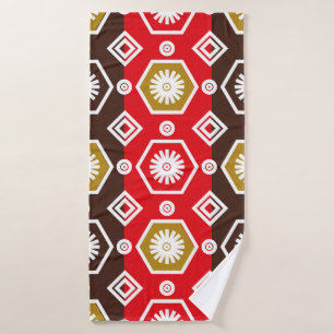 Indonesian batik motifs with very distinctive plan bath towel