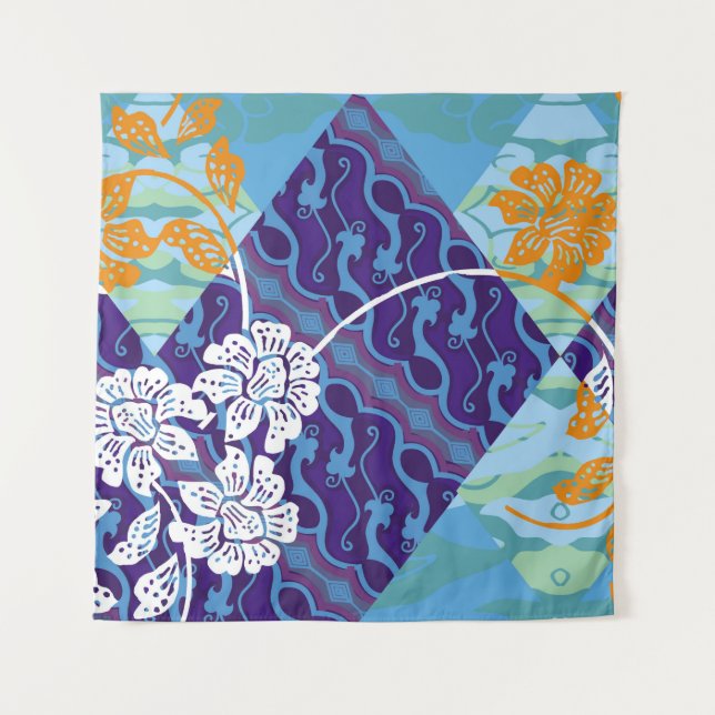 Indonesian batik motifs with very distinctive plan tapestry (Front)