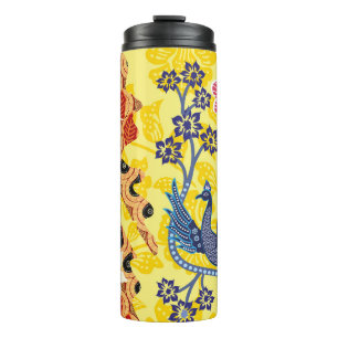 Indonesian batik motifs with very distinctive plan thermal tumbler