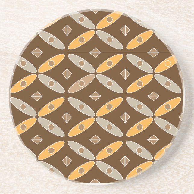 Indonesian Batik Pattern Mug Coaster (Front)