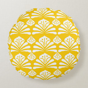 Indonesian batik typical design, combination of ka round pillow