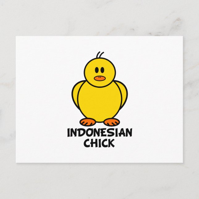 Indonesian Chick Postcard (Front)
