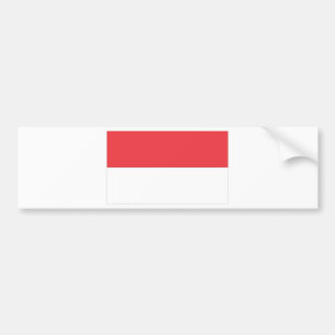Indonesian Flag Bumper Sticker