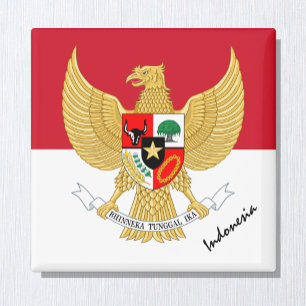 Indonesian flag & Indonesia holiday /sports fans Magnet