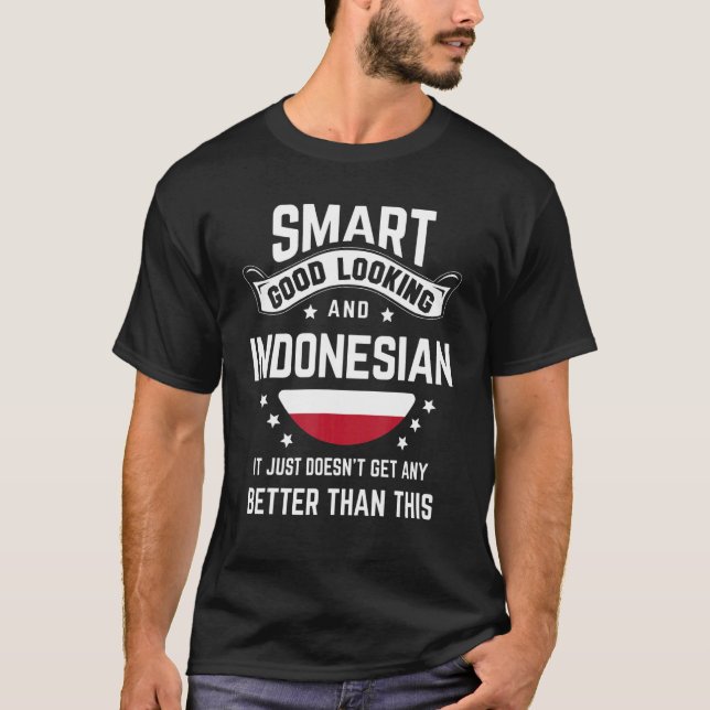 Indonesian Flag Native Pride  Indonesian Roots T-Shirt (Front)