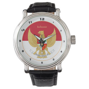 Indonesian Flag watch, Indonesia fashion / sports Watch