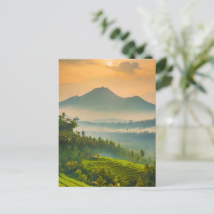 Indonesian Sunset Holiday Postcard