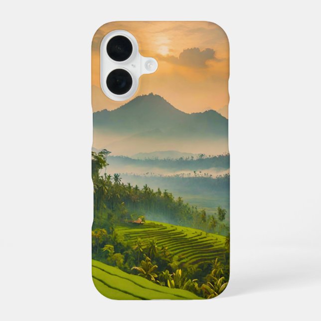 Indonesian Sunset  iPhone 16 Case (Back)