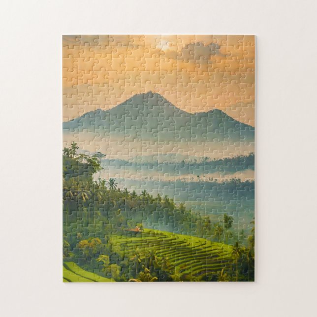 Indonesian Sunset  Jigsaw Puzzle (Vertical)