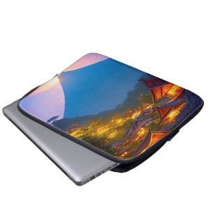 Indonesian Village Sunset Laptop Sleeve