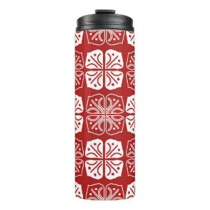 Indonesian vintage batik typical design, combinati thermal tumbler