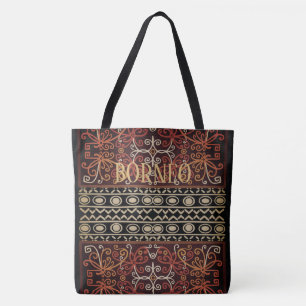 Indonesian Vintage, Borneo Culture Tote Bag