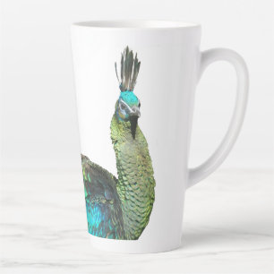 Indonésie Peacock Face Latte Mug