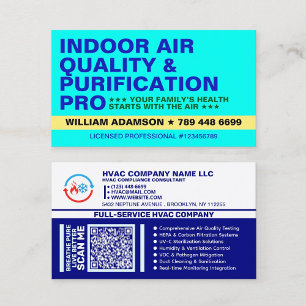 Indoor Air Quality & Purification Specialist IAQ Business Card