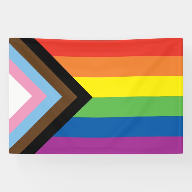 Indoor and Outdoor Banner - New Pride Flag (Horizontal)