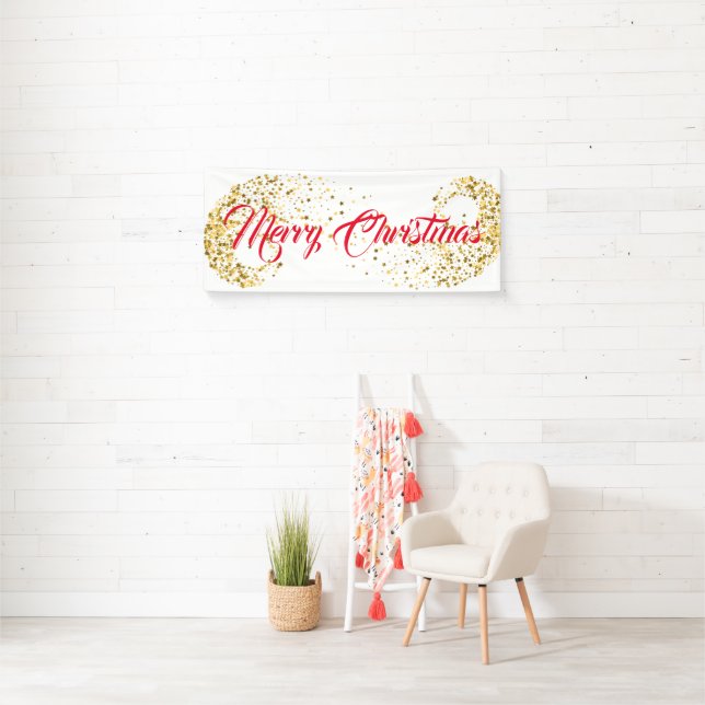 Indoor Banner-Merry Christmas Banner (Insitu)
