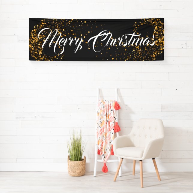 Indoor Banner-Merry Christmas Banner (Insitu)