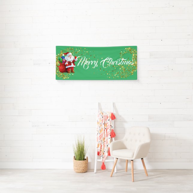 Indoor Banner-Merry Christmas Banner (Insitu)