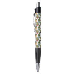 Indoor Cactus & Succulents In Pots Pattern Pen