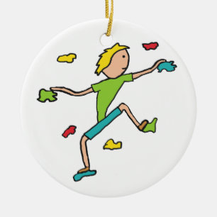 Indoor Climbing Ceramic Ornament