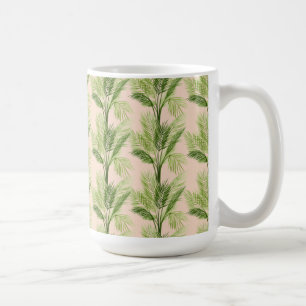 Indoor Oasis   Palm Tree Pattern Coffee Mug