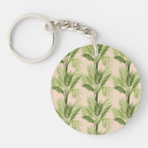 Indoor Oasis   Palm Tree Pattern Keychain