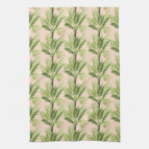 Indoor Oasis Palm Tree Pattern Kitchen Towel