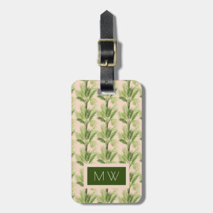 Indoor Oasis   Palm Tree Pattern Luggage Tag