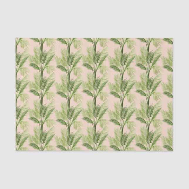 Indoor Oasis | Palm Tree Pattern Tissue Paper (Front)