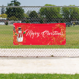 Indoor Outdoor Custom Banner-Merry Christmas Banner