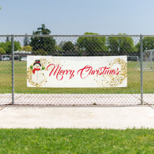 Indoor Outdoor Custom Banner-Merry Christmas Banner