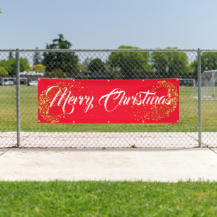 Indoor Outdoor Custom Banner-Merry Christmas Banner