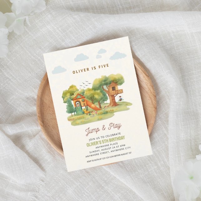 Indoor playground birthday party invitation (Creator Uploaded)