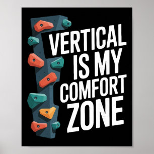 Indoor Rock Climbing Gym Wall Climb Poster
