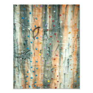 Indoor Rock Climbing Wall Photo Print
