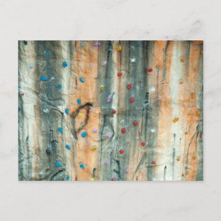 Indoor Rock Climbing Wall Postcard